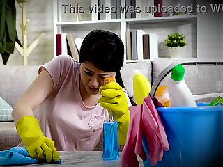 Japoneză fată în casă cleans up Mele sticky spermă