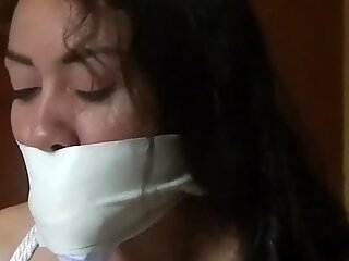 Tape gagged indience, pereche tape gagged, tape gagged chineză