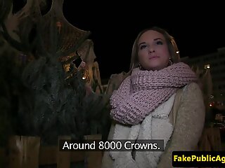 Euro babe pickedup and POV fucked for cash