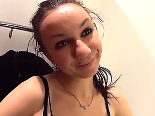Beautiful czech chick gets tempted in the hypermarket and screwed in pov